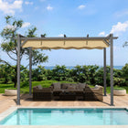 Patioslife Atlantic Retractable Pergola with Adjustable Canopy — Heavy-Duty Outdoor Shade Structure