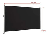 Patioslife Patio Screen Retractable Side Awning 2m x 3m