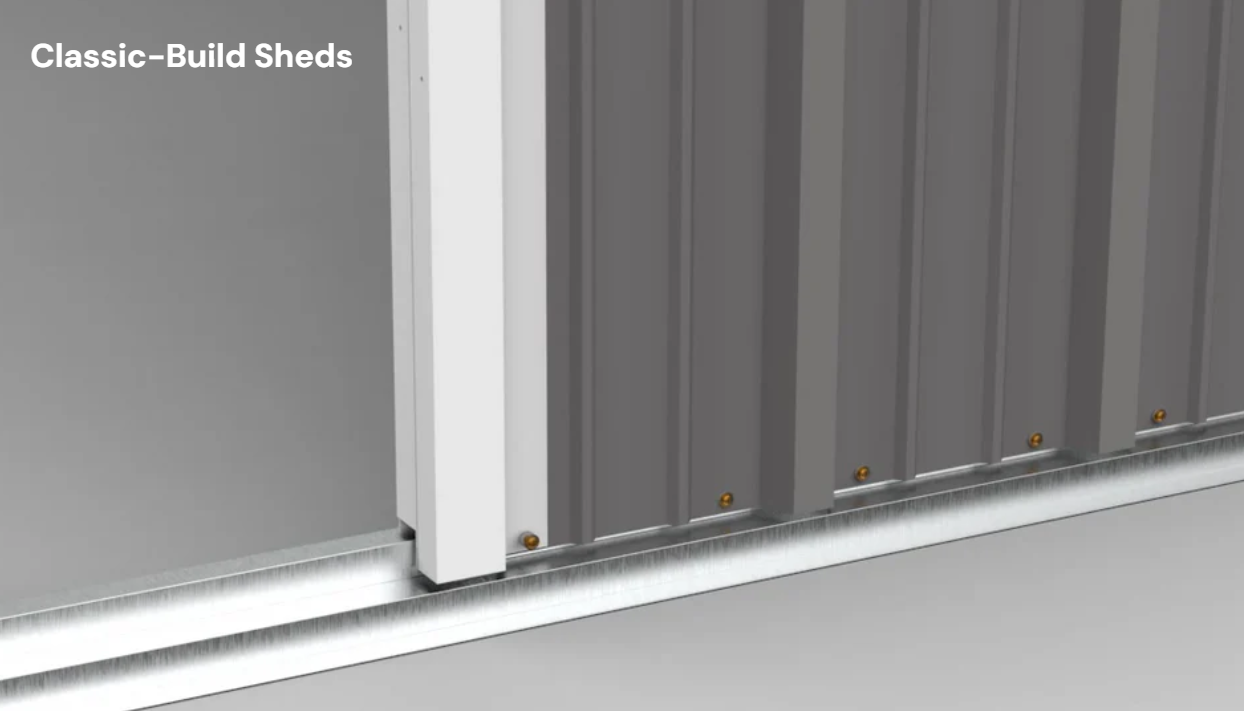 Premium Garden Shed with Floor Patioslife Kick-it ProLock™ Tool-Free Snap-Lock Resin – Weatherproof Outdoor Storage Shed with Floor, UV Resistant, Lockable Backyard Tool Shed for Tools, Bikes & Lawn Mower