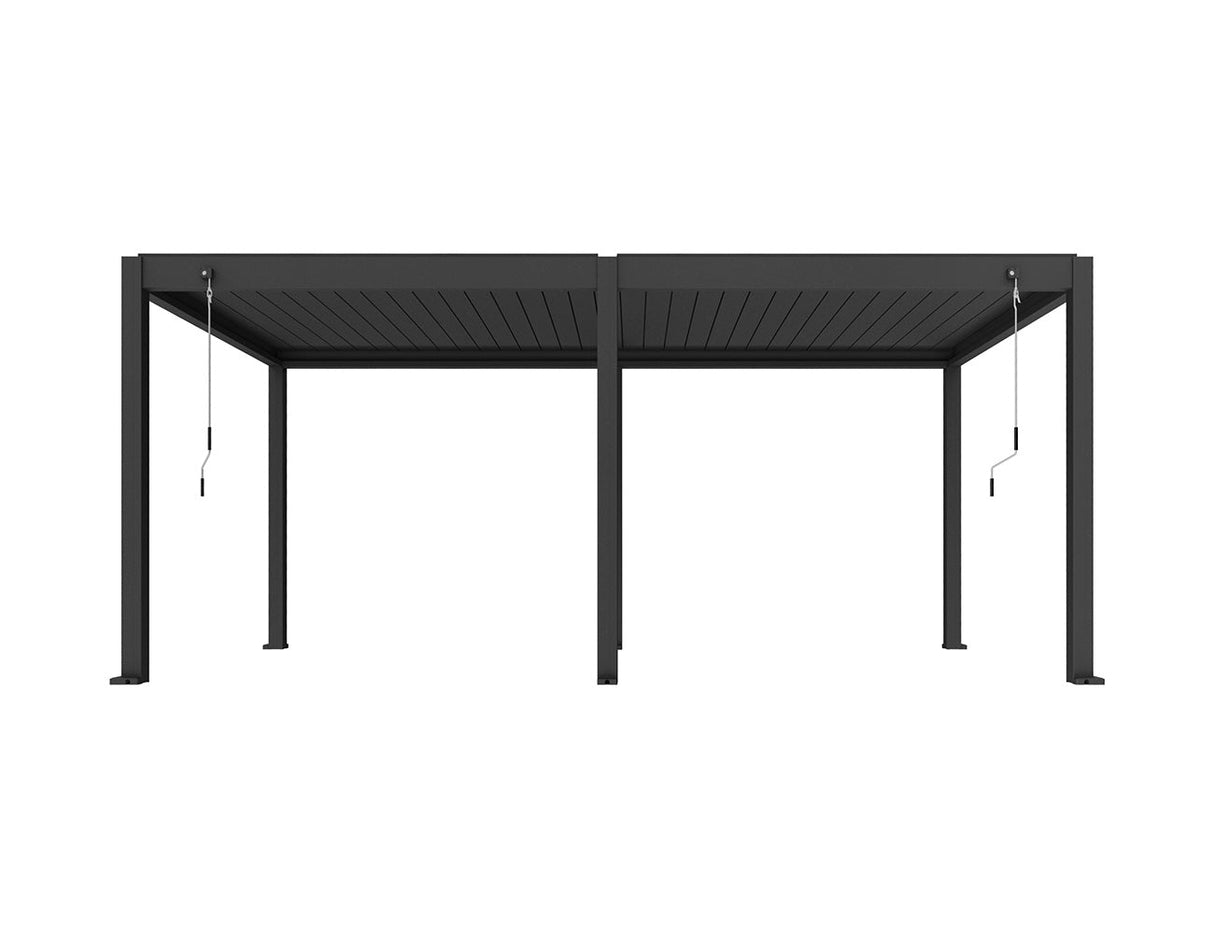 Patioslife Atlantic™ | Manual Freestanding Louvre Roof – All-Weather Aluminium Shelter for Decks, Patios & Poolsides