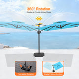 Patioslife Aegis Pro Cantilever Umbrella with Cross Base — Heavy-Duty Frame & Powder-Coated Aluminium Pole for Garden & Patio