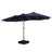 Patioslife Horizon Haven™ 4.6x2.7m Double-Sided Patio Umbrella with LED Lights base and cover