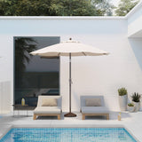 Patioslife Solara Market Umbrella with Reinforced Aluminium Frame & UV-Resistant Canopy — Elegant Outdoor Shade for Patio, Garden & Café