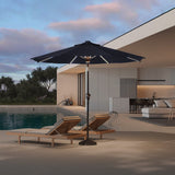 Patioslife Solara Market Umbrella with Reinforced Aluminium Frame & UV-Resistant Canopy — Elegant Outdoor Shade for Patio, Garden & Café