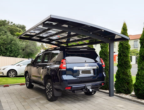 Patioslife | Single Carport 5.5m – All-Weather Aluminium Shelter for Cars, Driveways & Outdoor Spaces