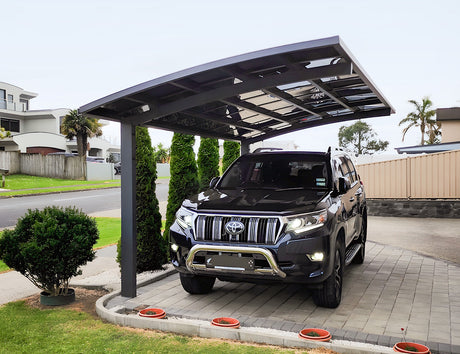 Patioslife | Single Carport 5.5m – All-Weather Aluminium Shelter for Cars, Driveways & Outdoor Spaces