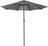 Patioslife Market Breeze dark grey outdoor umbrella with durable 8 rib frame for garden shade