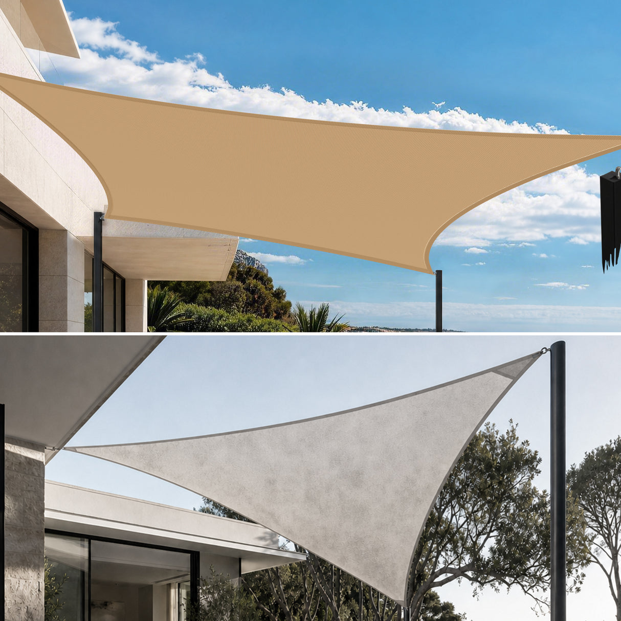 Patioslife Shade Sail – UV Protection, Reinforced Edges & Durable D-Rings for Patio, Garden, Deck & Pool