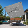 Patioslife Aegis Signature Rotating Cantilever Patio Umbrella with Adjustable Tilt | Large Outdoor Shade Umbrella for Garden, Deck & Poolside,  Includes Free Premium Cover