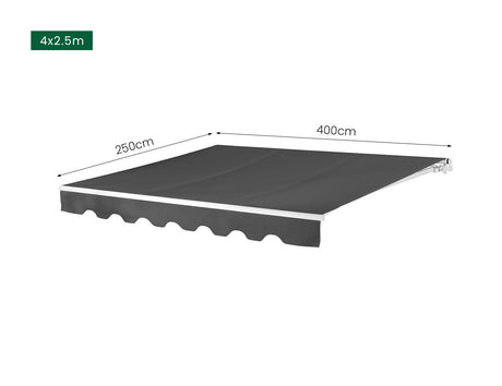 Patioslife Fuji | Manual Retractable Awning – UV-Resistant Shade for Balconies, Decks & Courtyards