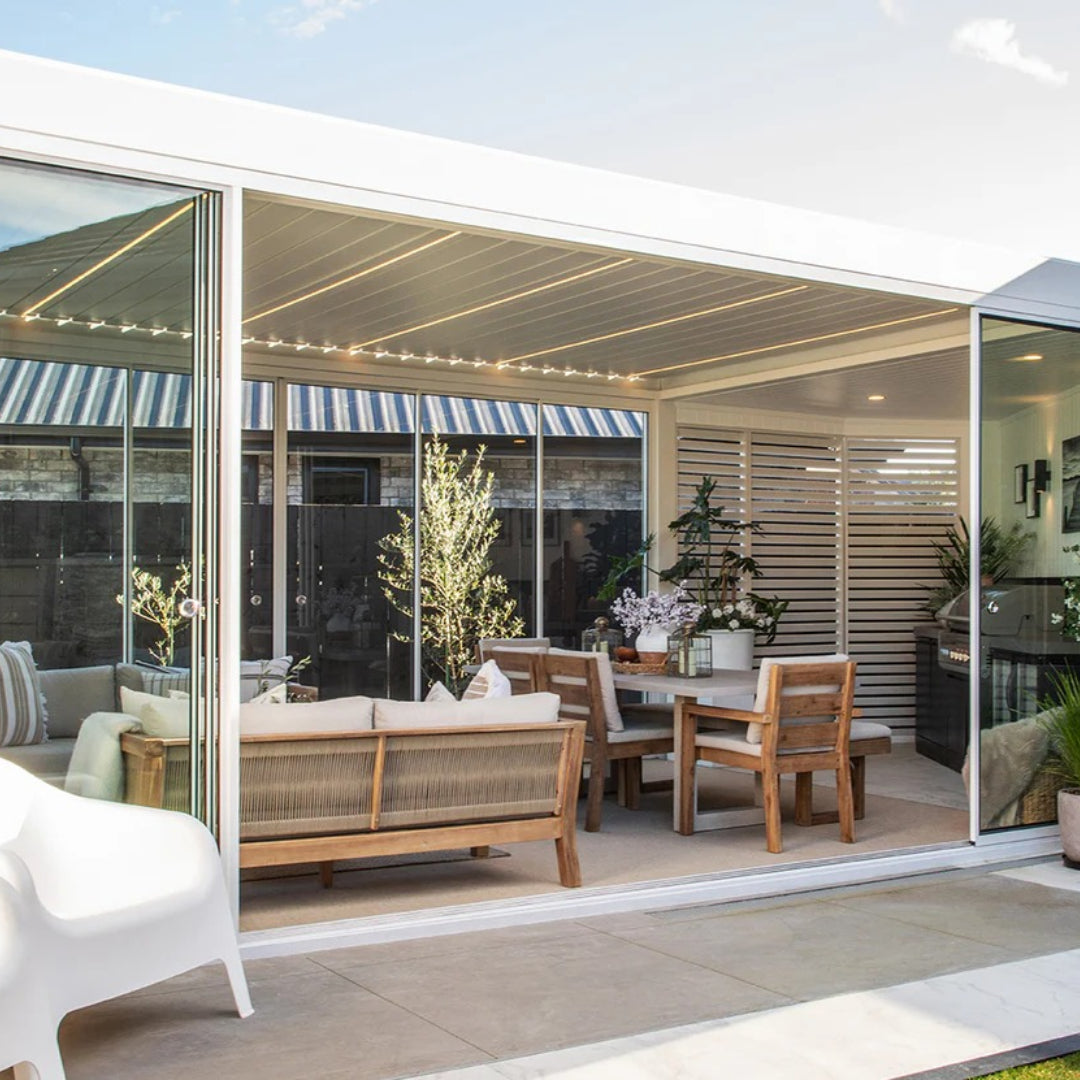Patioslife Atlantic™ | Freestanding Pergola Glass Sliding Door for Patios, Gardens & Entertaining Spaces