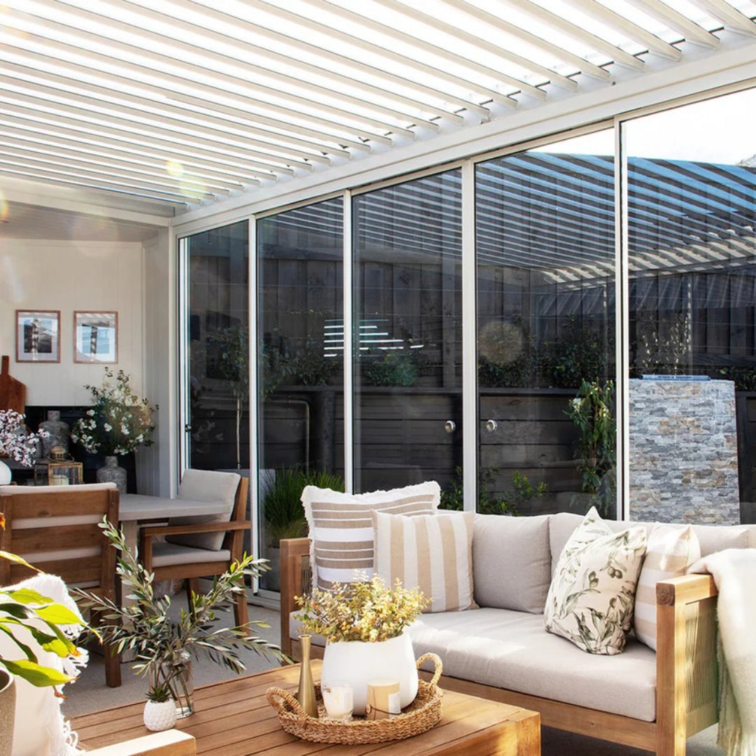 Patioslife Atlantic™ | Freestanding Pergola Glass Sliding Door for Patios, Gardens & Entertaining Spaces