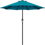 Patioslife Market Breeze light blue outdoor umbrella with 8 rib canopy for summer patio shade