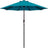 Patioslife Market Breeze light blue outdoor umbrella with 8 rib canopy for summer patio shade