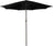 Patioslife Market Breeze Outdoor Umbrella 2.0 Black 8 Rib Patio Umbrella with Crank and Tilt for Garden Shade