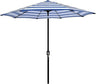 Patioslife Market Breeze Outdoor Umbrella 2.0 Blue and White Stripe Outdoor Umbrella for Patio Dining Shade