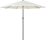 Patioslife Market Breeze Outdoor Umbrella 2.0 Creamy White Patio Umbrella for Elegant Outdoor Dining Shade