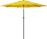Patioslife Market Breeze Outdoor Umbrella 2.0 Yellow Garden Umbrella with Crank and Tilt for Outdoor Shade
