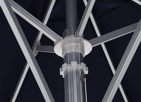 Patioslife Auron™ | 5M Round Market Umbrella – Sunbrella Canopy, Fade-Resistant & Telescopic Pole, Perfect for Patios, Poolsides & Gardens
