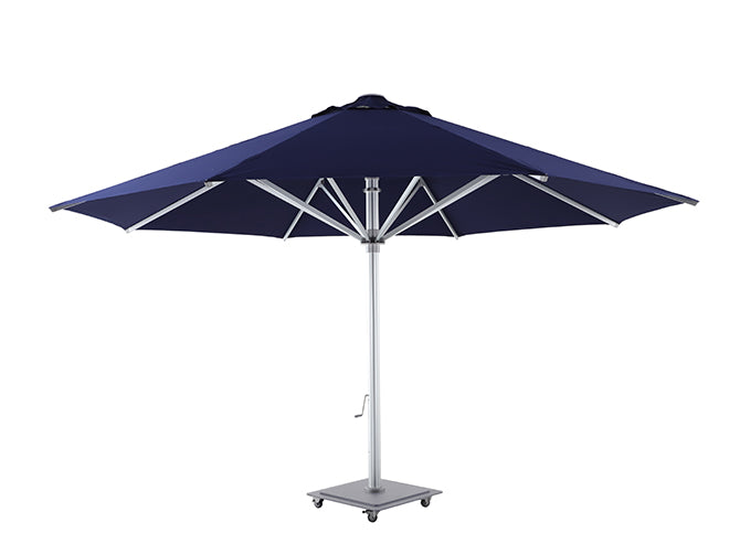 Patioslife Auron™ | 5M Round Market Umbrella – Sunbrella Canopy, Fade-Resistant & Telescopic Pole, Perfect for Patios, Poolsides & Gardens