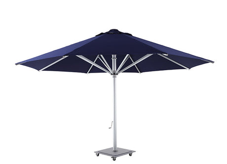 Patioslife Auron™ | 5M Round Market Umbrella – Sunbrella Canopy, Fade-Resistant & Telescopic Pole, Perfect for Patios, Poolsides & Gardens