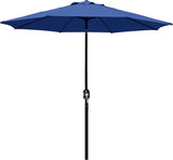 Patioslife Market Breeze navy blue patio umbrella with sturdy pole and wide shade canopy