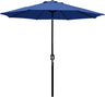 Patioslife Market Breeze navy blue patio umbrella with sturdy pole and wide shade canopy