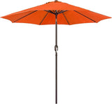 Patioslife Market Breeze orange outdoor umbrella for bright patio, garden and alfresco dining shade