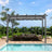 Patioslife 3x3m Retractable Pergola Charcoal Canopy Grey Frame for Australian Poolside Patio