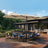 Patioslife Triple Cantilever Umbrella Cream Canopy with LED Lights for Australian Outdoor Dining