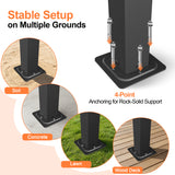 Patioslife Retractable Pergola Grey Frame Stable Setup for Australian Patio Deck and Lawn