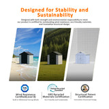 Patioslife Kick-it ProLock Garden Shed Wind Resistant UV Resistant Resin for Australian Backyard
