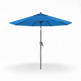 Patioslife Solara navy blue market umbrella with reinforced aluminium frame and weatherproof outdoor canopy