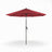 Patioslife Solara red market umbrella with UV-resistant canopy and reinforced aluminium frame for patio and garden shade