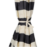 Patioslife Market Breeze Outdoor Umbrella 2.0 Black and White Stripe Polyester Fabric Detail