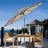 Patioslife Market Breeze Outdoor Umbrella 2.0 Black and White Stripe for Australian Alfresco Dining Patio