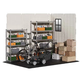 Premium Garden Shed with Floor Patioslife Kick-it ProLock™ Tool-Free Snap-Lock Resin – Weatherproof Outdoor Storage Shed with Floor, UV Resistant, Lockable Backyard Tool Shed for Tools, Bikes & Lawn Mower